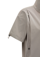 Women's Short Sleeve Hooded Anorak Set - Light Beige