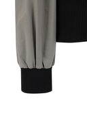 Women's Color Block Hooded Blouson Jacket - Grey