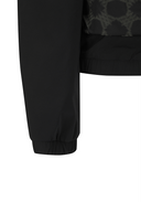 Women's Pattern Mix Hooded Jacket - Black