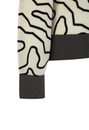 Women's Seasonal Pattern Collar Sweater - Off White