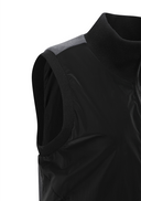 Women's Woven Hybrid Sweater Vest - Black
