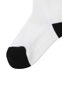 Women's Color Block Knee Socks - White
