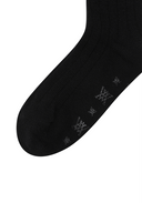 Women's Shiny Knee Socks - Black