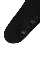 Women's Tweed Knee Socks - Black
