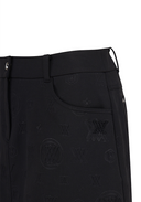 Women's Logo Embo A Line Skirt - Black
