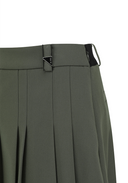 Women's Pleated Skirt - Dark Khaki