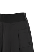 Women's Banded Flare Skirt - Black