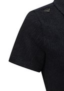 Women's Wave Textured Transition Short Sleeve T-Shirts - Black
