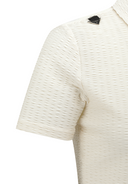 Women's Wave Textured Transition Short Sleeve T-Shirts - Cream