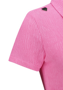 Women's Wave Textured Transition Short Sleeve T-Shirts - Pink