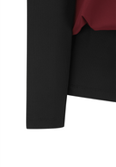 Women's Faux Layered T-Shirt - Burgundy