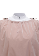 Women's Woven Mix Layered T-Shirt - Light Pink