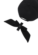 Women's Ribbon Ball Cap - Black
