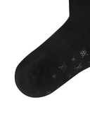 Women's Color Pop Knee Socks - Black