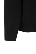 Men's Knit Hybrid Padded Sweater Anorak - Black