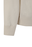 Men's Knit Hybrid Padded Sweater Anorak - Ivory