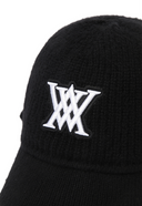 Uni Ear Muff Knit Cap - Black