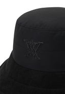 Uni Fabric Mix Padded Bucket Hat - Black