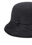 Uni Logo Stitch Padded Bucket Hat - Dark Grey