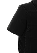 Women's Short Sleeve Grid Down Jacket - Black