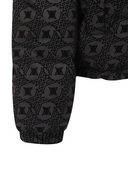 Women's Logo Jacquard Down Jacket - Black