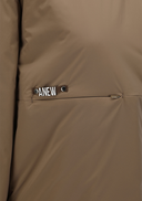 Women's Detachable Hood Padded Anorak - Camel
