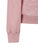 Women's Boucle Padded Sweater Cardigan - Light Pink