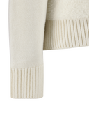Women's Windproof Big Logo Sweater - Ivory