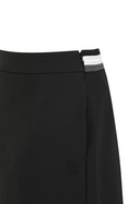 Women's Sweat Band Classic Pleats Skirt - Black