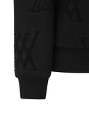 Women's Logo Pattern Sweatshirt - Black