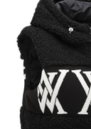 Women's Boucle Logo Hooded Sweater Vest - Black