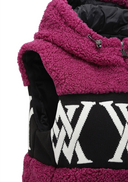 Women's Boucle Logo Hooded Sweater Vest - Wine
