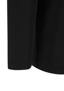 Men's Solid Long Sleeve Collar T-Shirt - Black