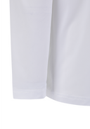 Men's Solid Long Sleeve Collar T-Shirt - White