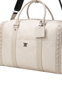 Uni Vintage Stud Boston Bag - Ivory