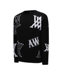 [Legacy Sale] Men's Logo Intarsia Pullover - Black
