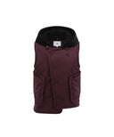 Women's Hooded Utility Padded Vest - Magenta