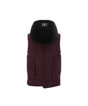 Women's Hooded Utility Padded Vest - Magenta