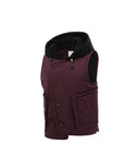 Women's Hooded Utility Padded Vest - Magenta