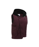 Women's Hooded Utility Padded Vest - Magenta