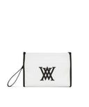 Edge Logo Clutch - Ivory