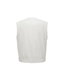 [Signature] Women's Pocket Pleats Point Vest - Ivory