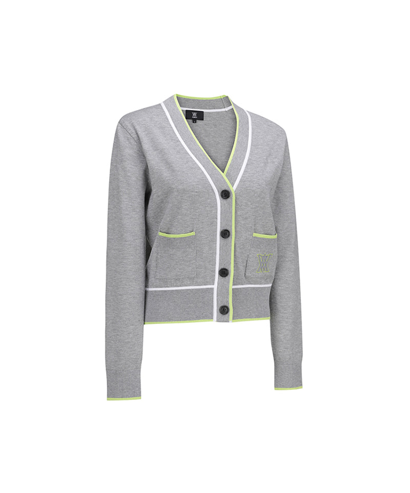 Women's Essential Cardigan - M/Gray