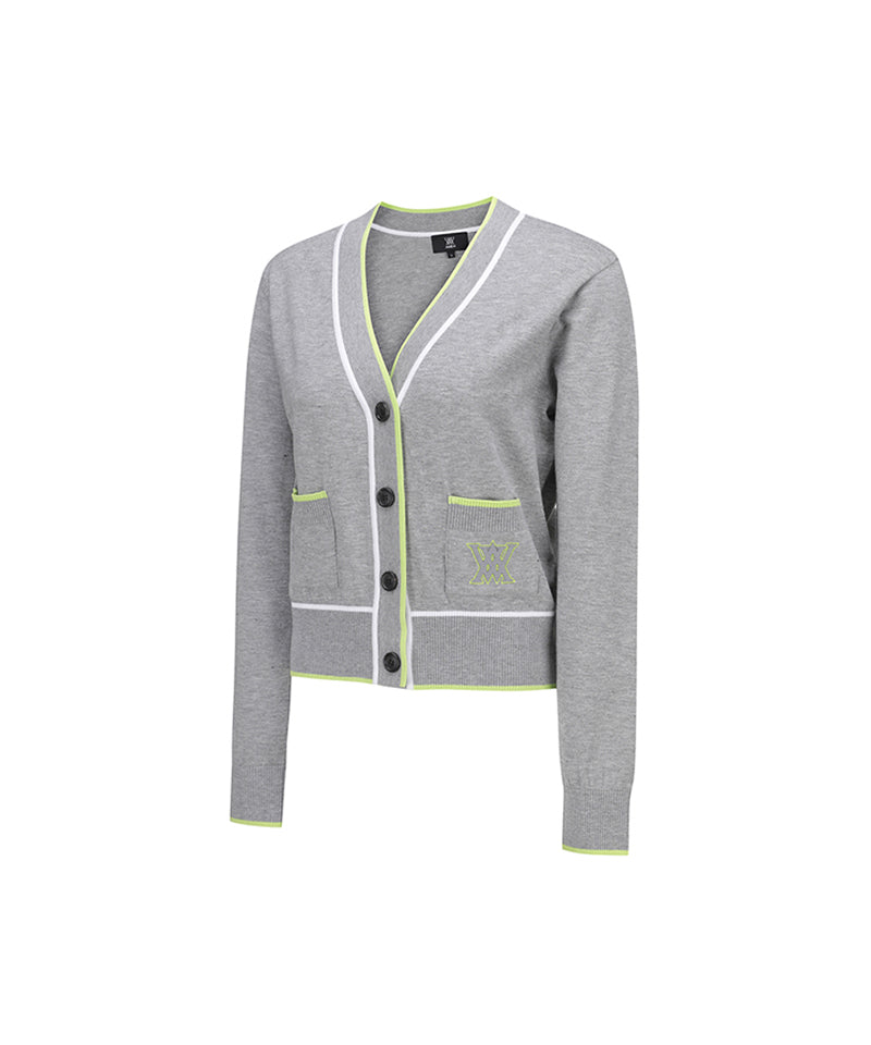 Women's Essential Cardigan - M/Gray