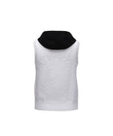 ANEW GOLF Women Hoodie Knit Zip-Up Vest - White