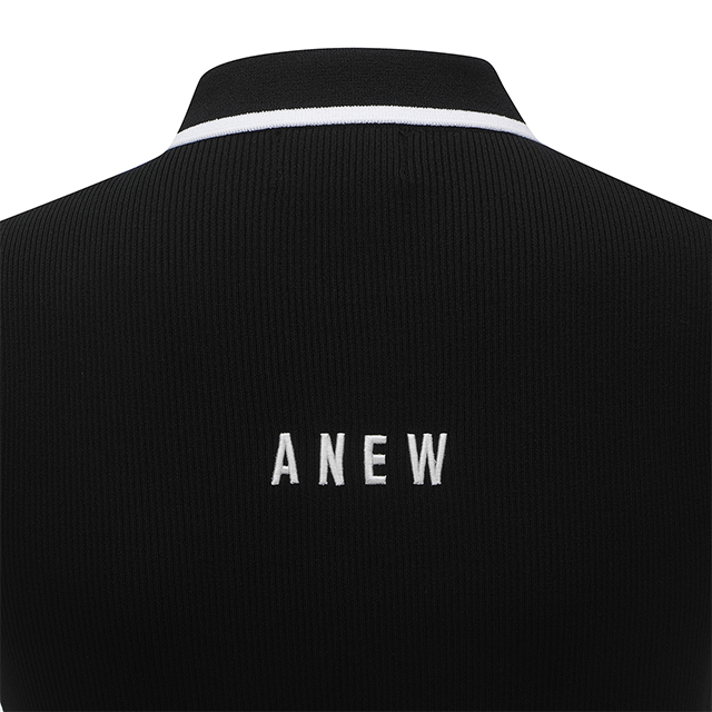 Women's Collar Golgi Sleeve Sweater - Black