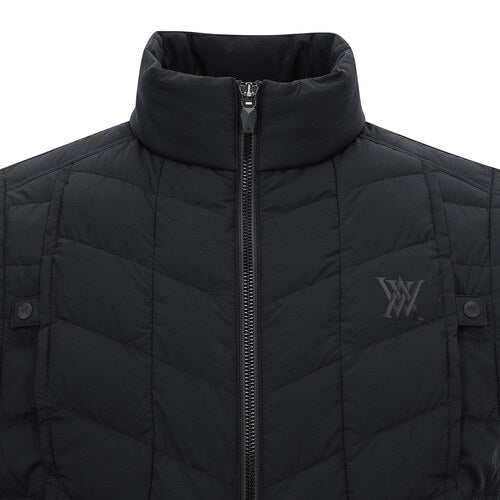 ANEW Golf Men Incision Point Down Vest - Black