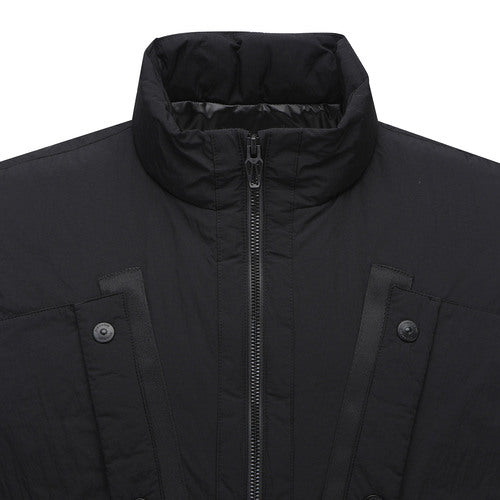 ANEW Golf Men Diagonal Incision Point Down Vest - Black