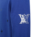 ANEW Golf Men's Logo Pattern Wind Block Pullover - Royal Blue