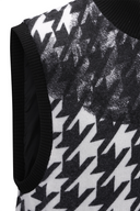 Men's FA Pattern Reversible Knit Vest - Black